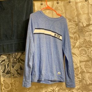 A victoria secret pink blue pullover